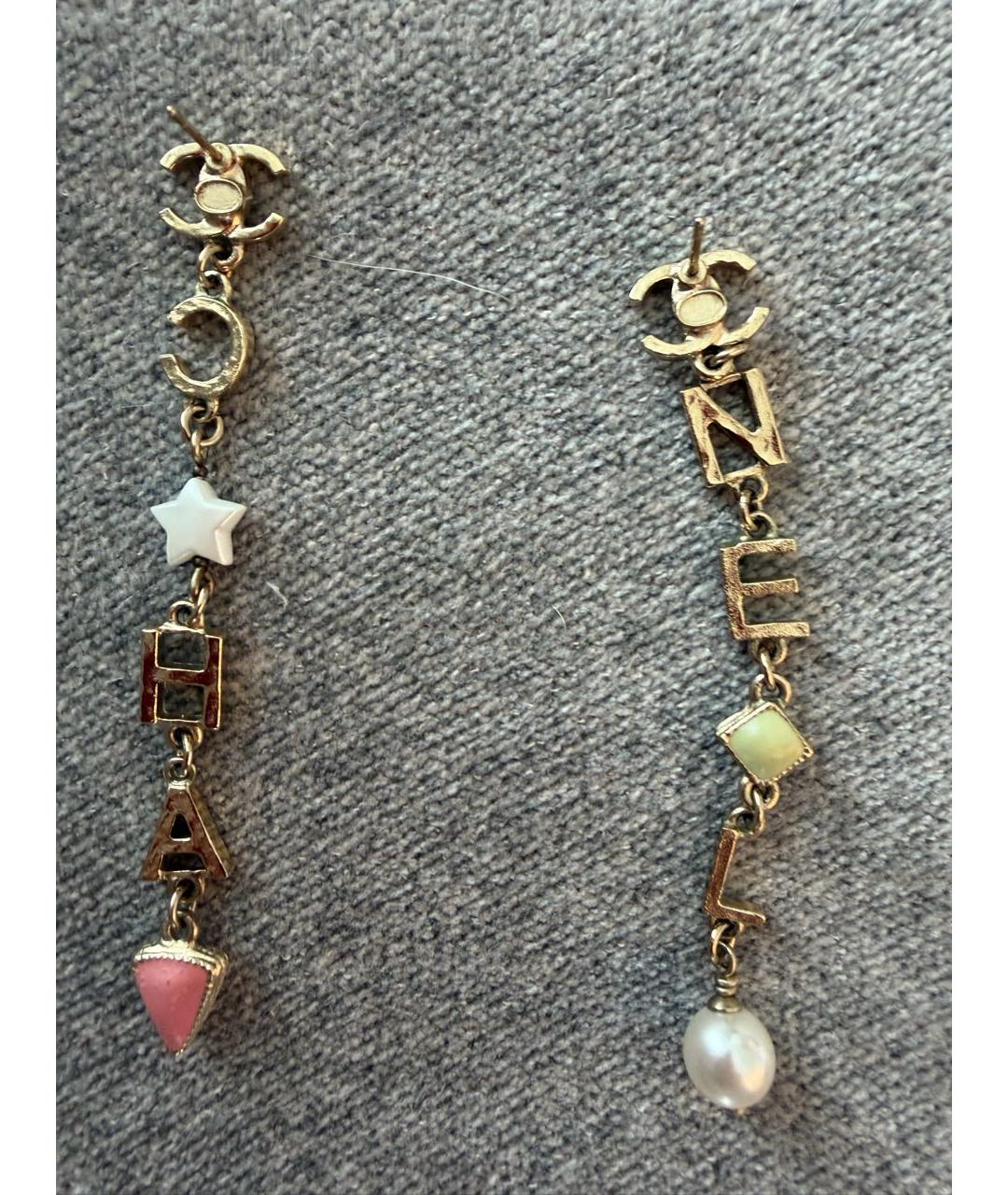 CHANEL Золотые серьги, фото 2