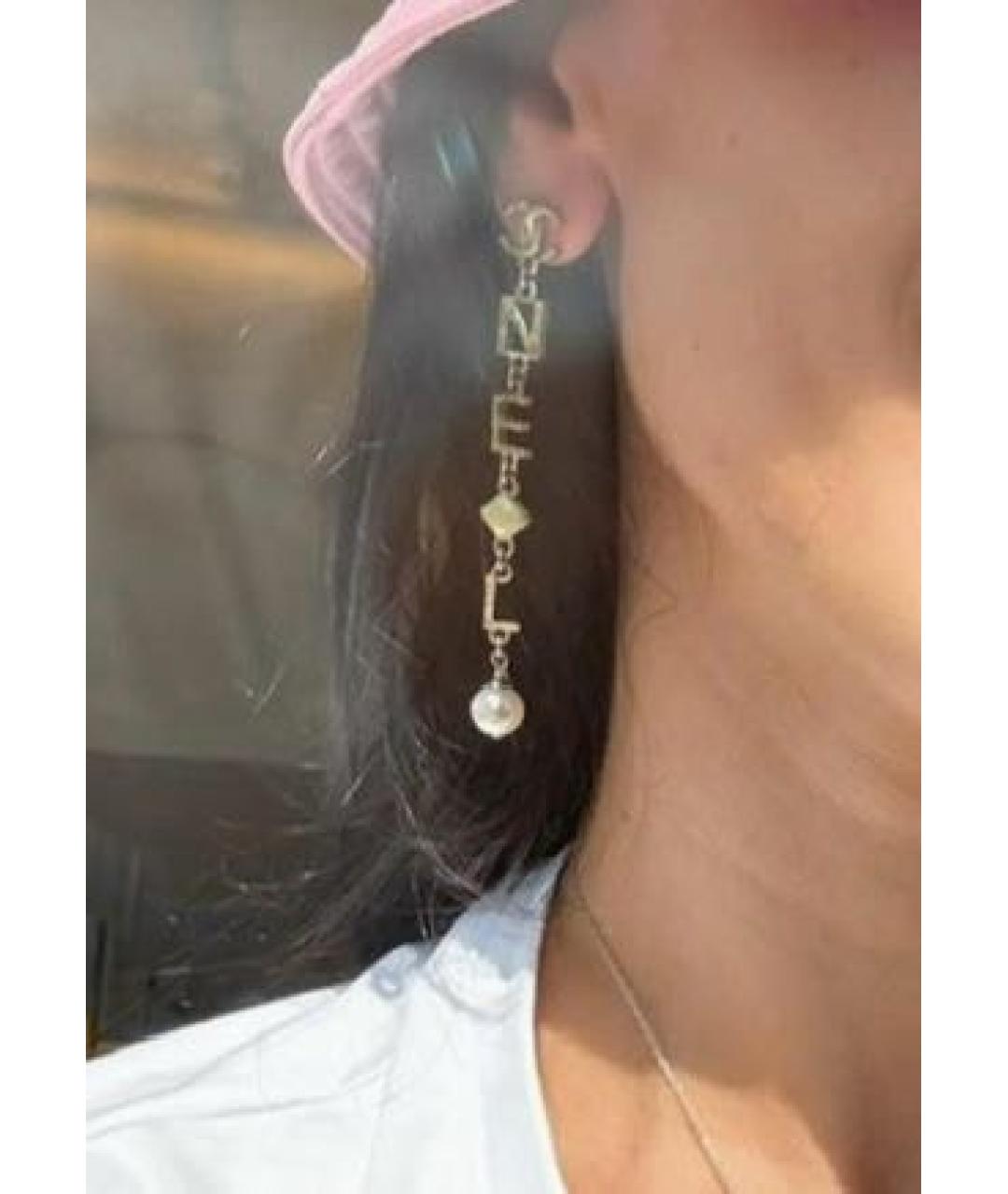 CHANEL Золотые серьги, фото 4