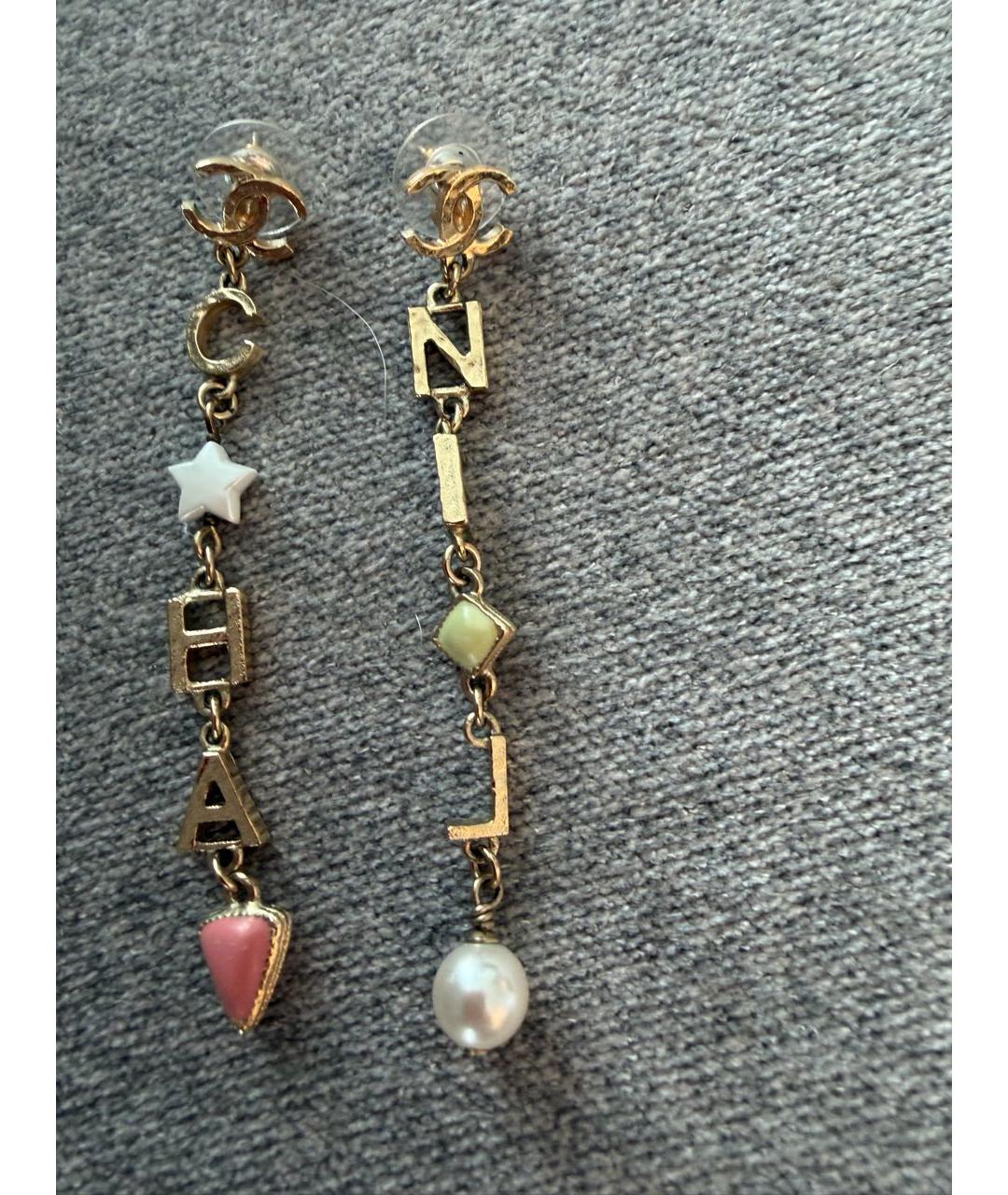 CHANEL Золотые серьги, фото 5