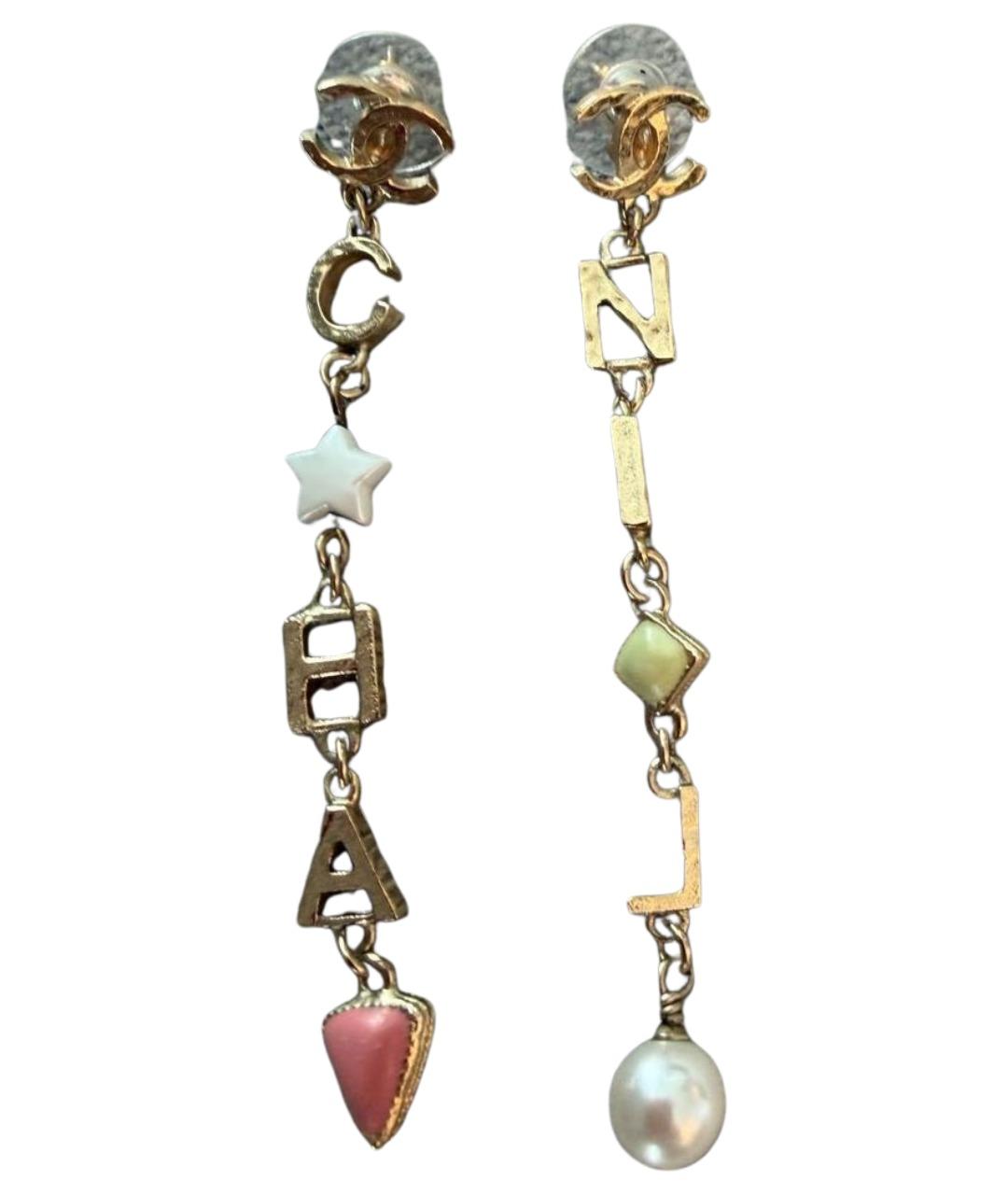 CHANEL Золотые серьги, фото 1