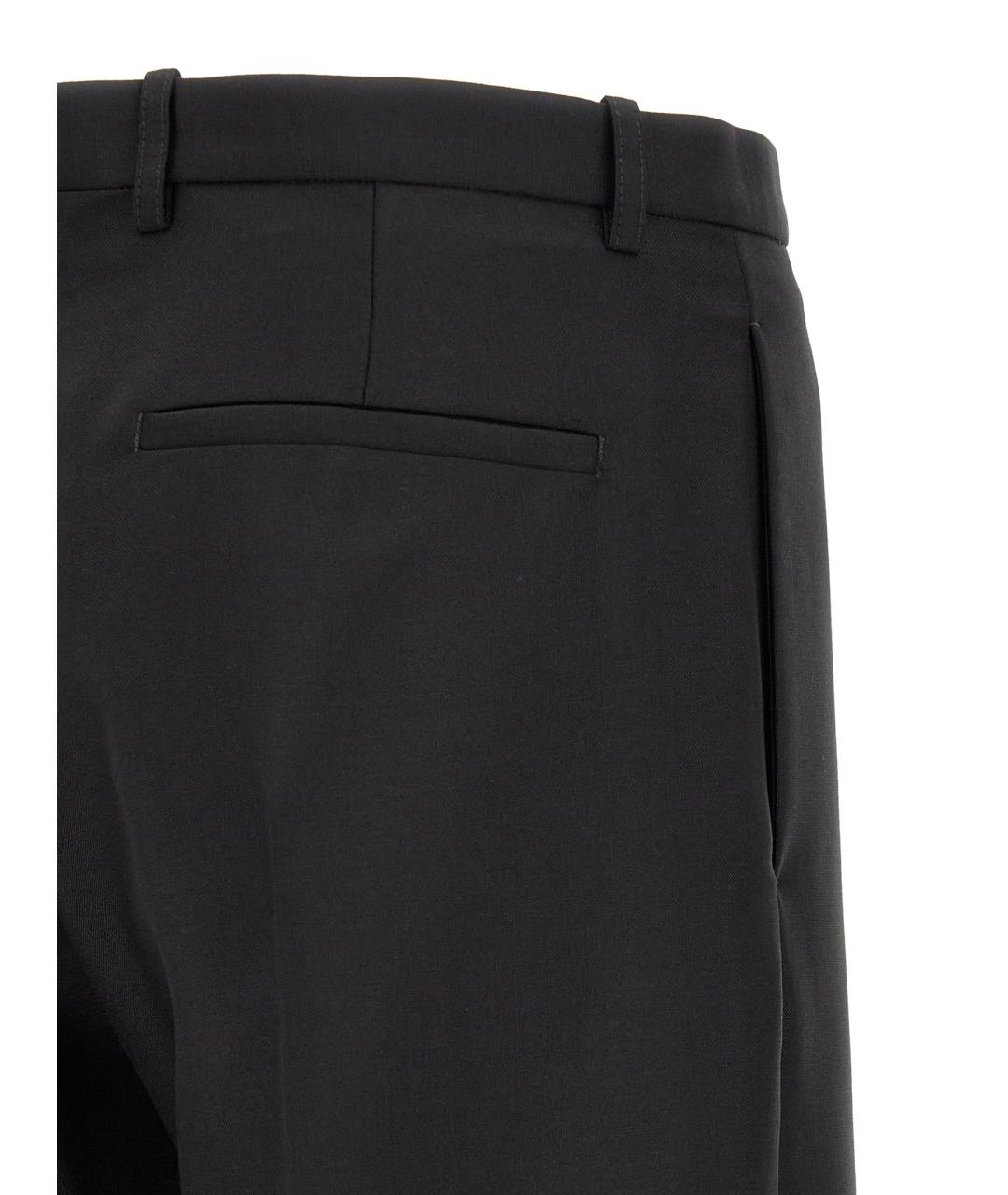 JIL SANDER Черные шерстяные классические брюки, фото 4