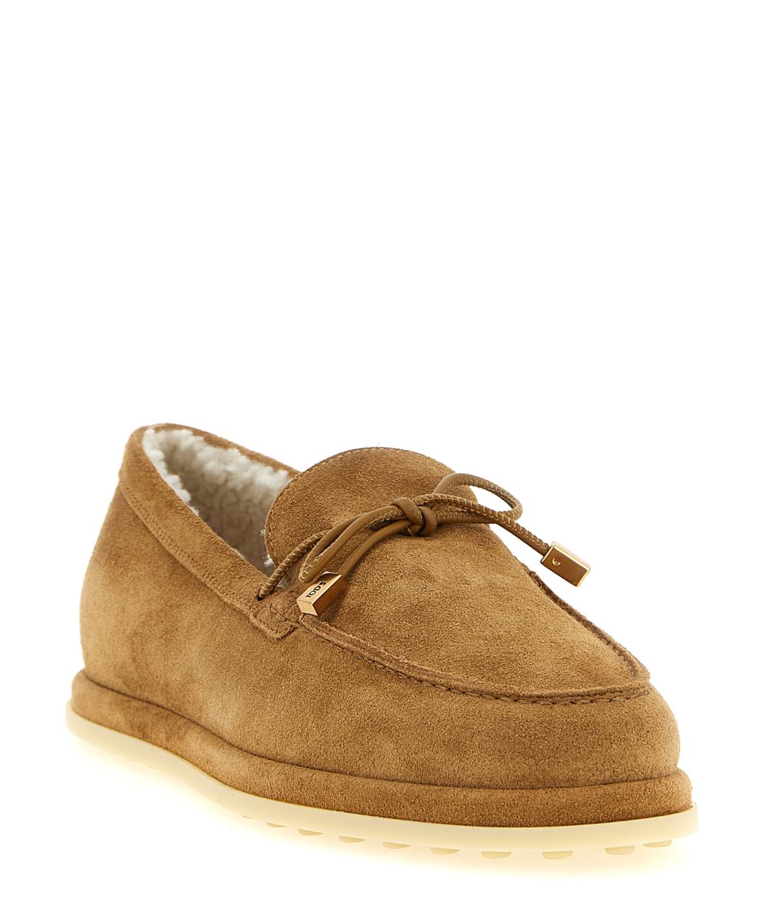 TOD'S Коричневые замшевые лоферы, фото 2