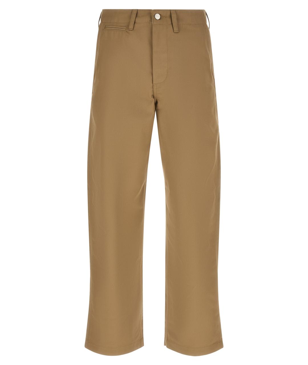 CARHARTT WIP Коричневые хлопковые повседневные брюки, фото 1