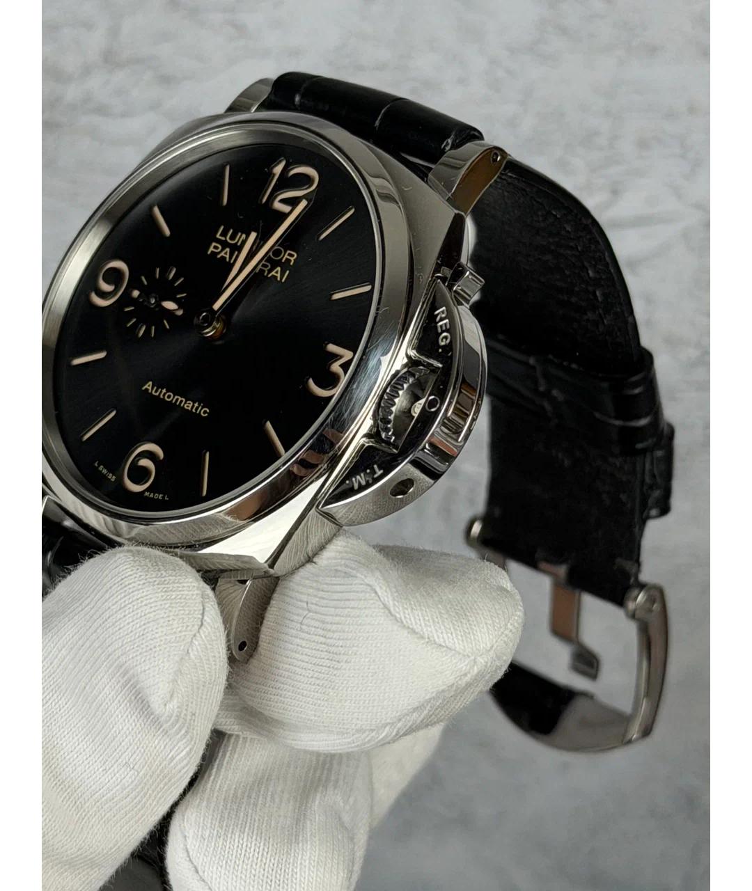 PANERAI Черные металлические часы, фото 4