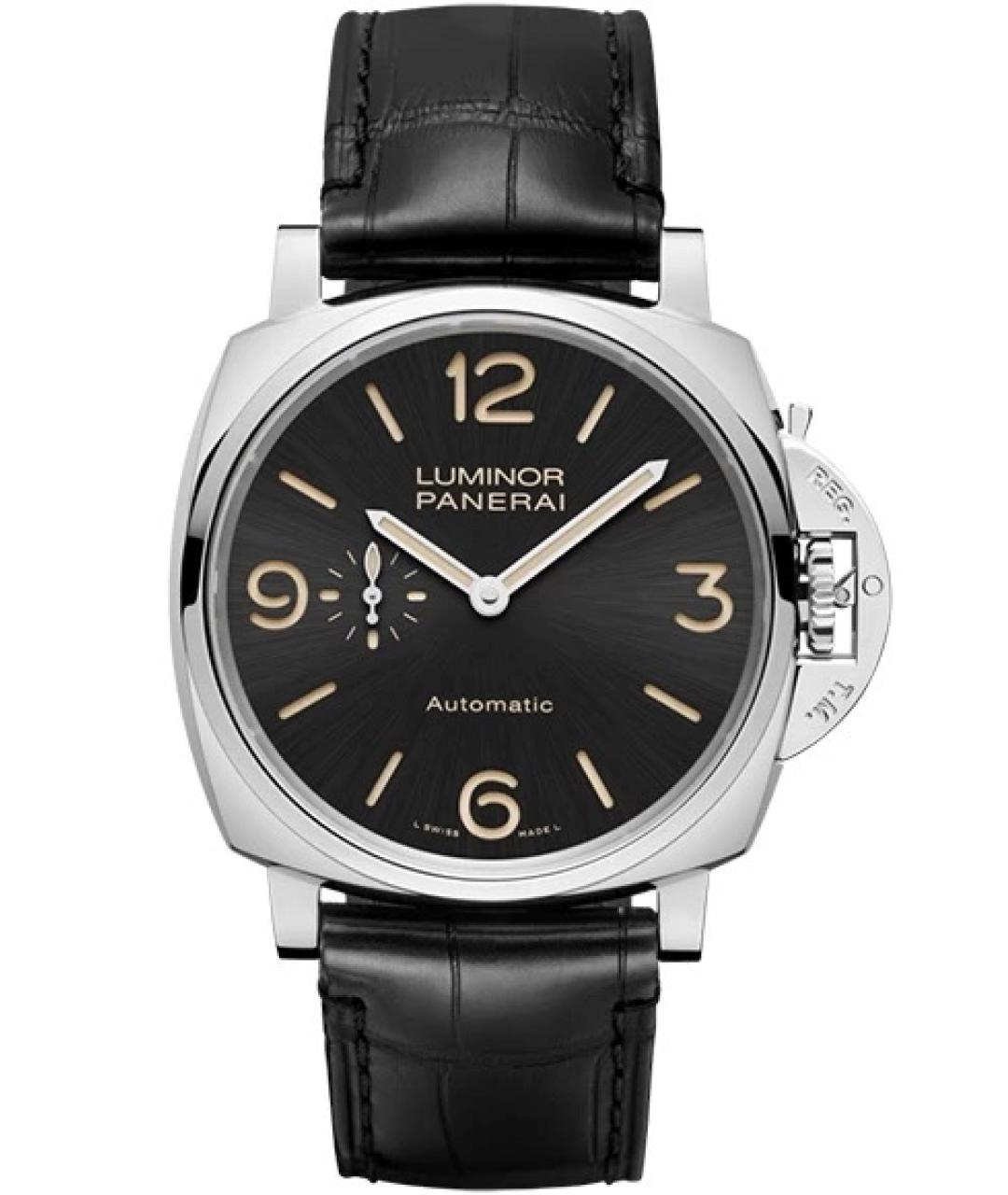 PANERAI Черные металлические часы, фото 1