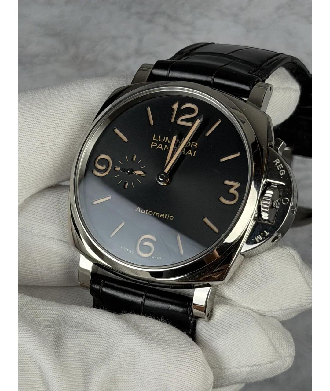 PANERAI Черные металлические часы, фото 3