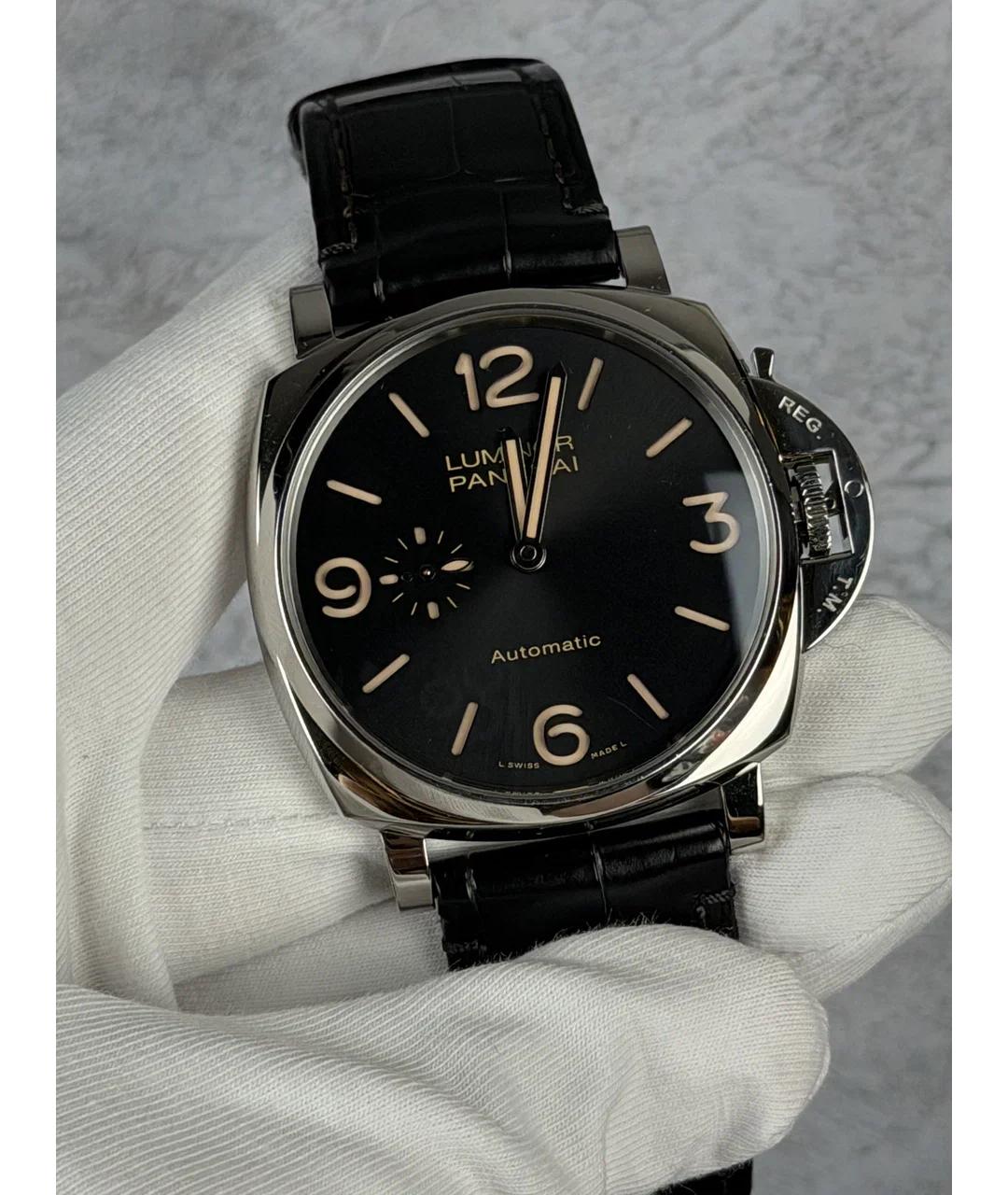 PANERAI Черные металлические часы, фото 2