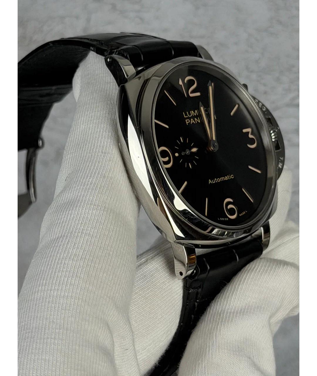 PANERAI Черные металлические часы, фото 5