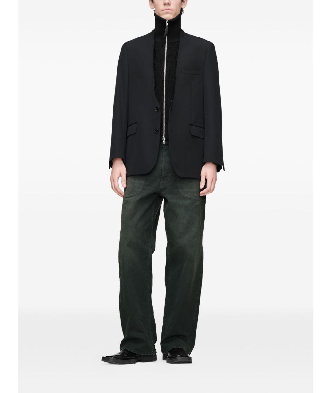MAISON MARGIELA Серые хлопковые прямые джинсы, фото 6