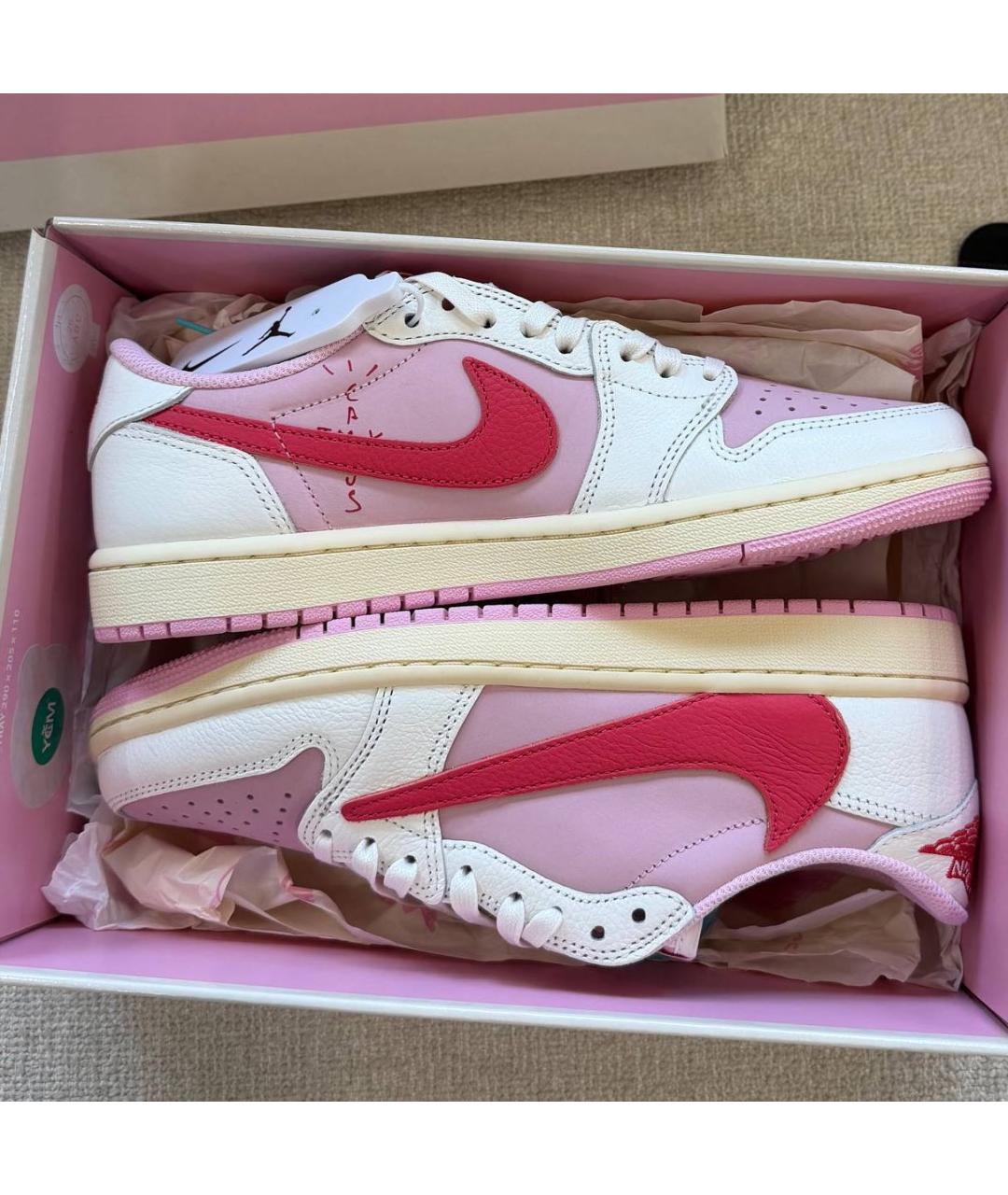 NIKE Розовые низкие кроссовки / кеды, фото 3