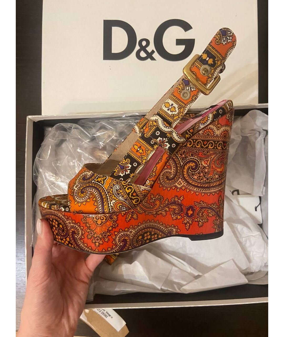 DOLCE&GABBANA Мульти босоножки из лакированной кожи, фото 2