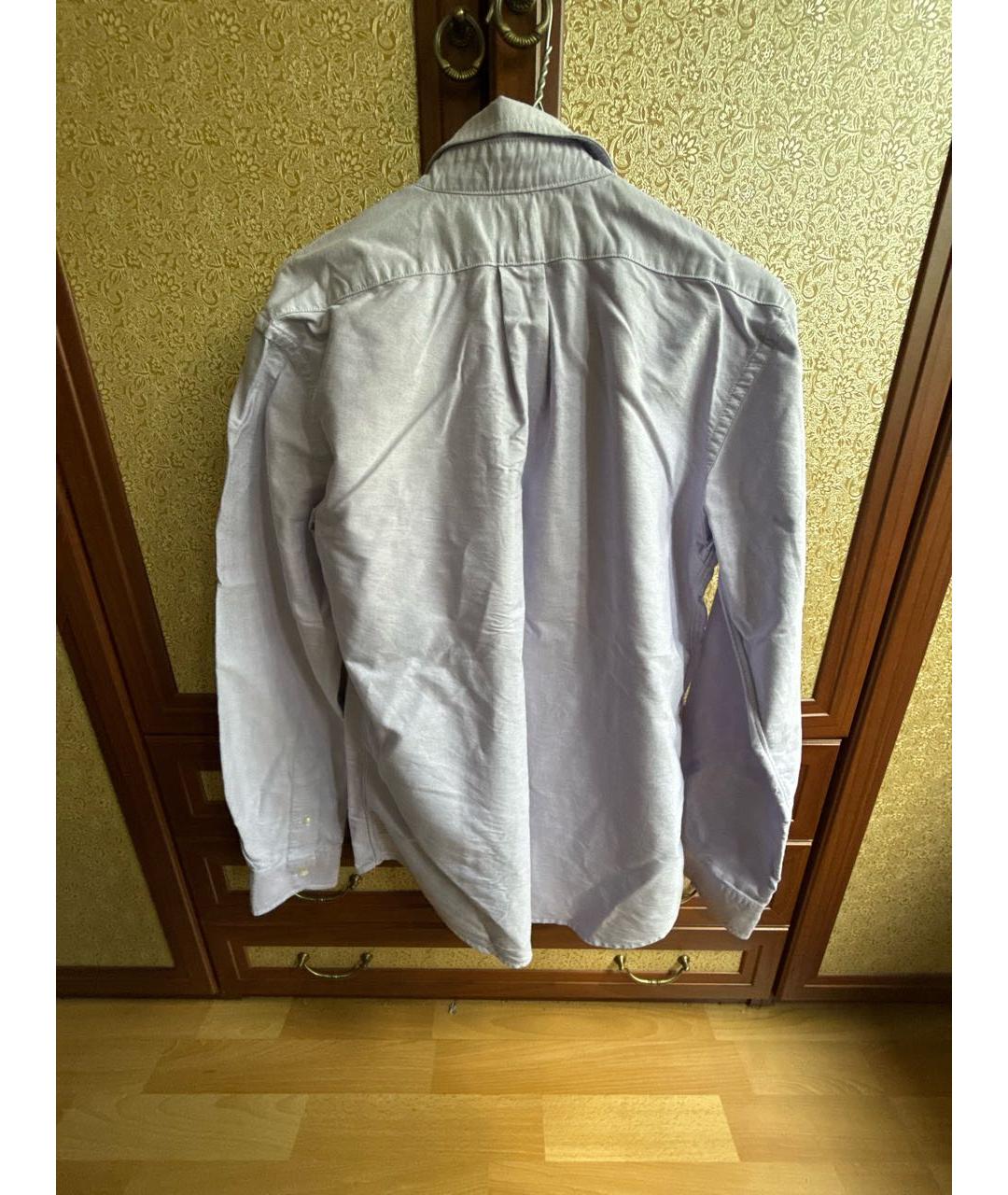 POLO RALPH LAUREN Фиолетовая хлопковая классическая рубашка, фото 2
