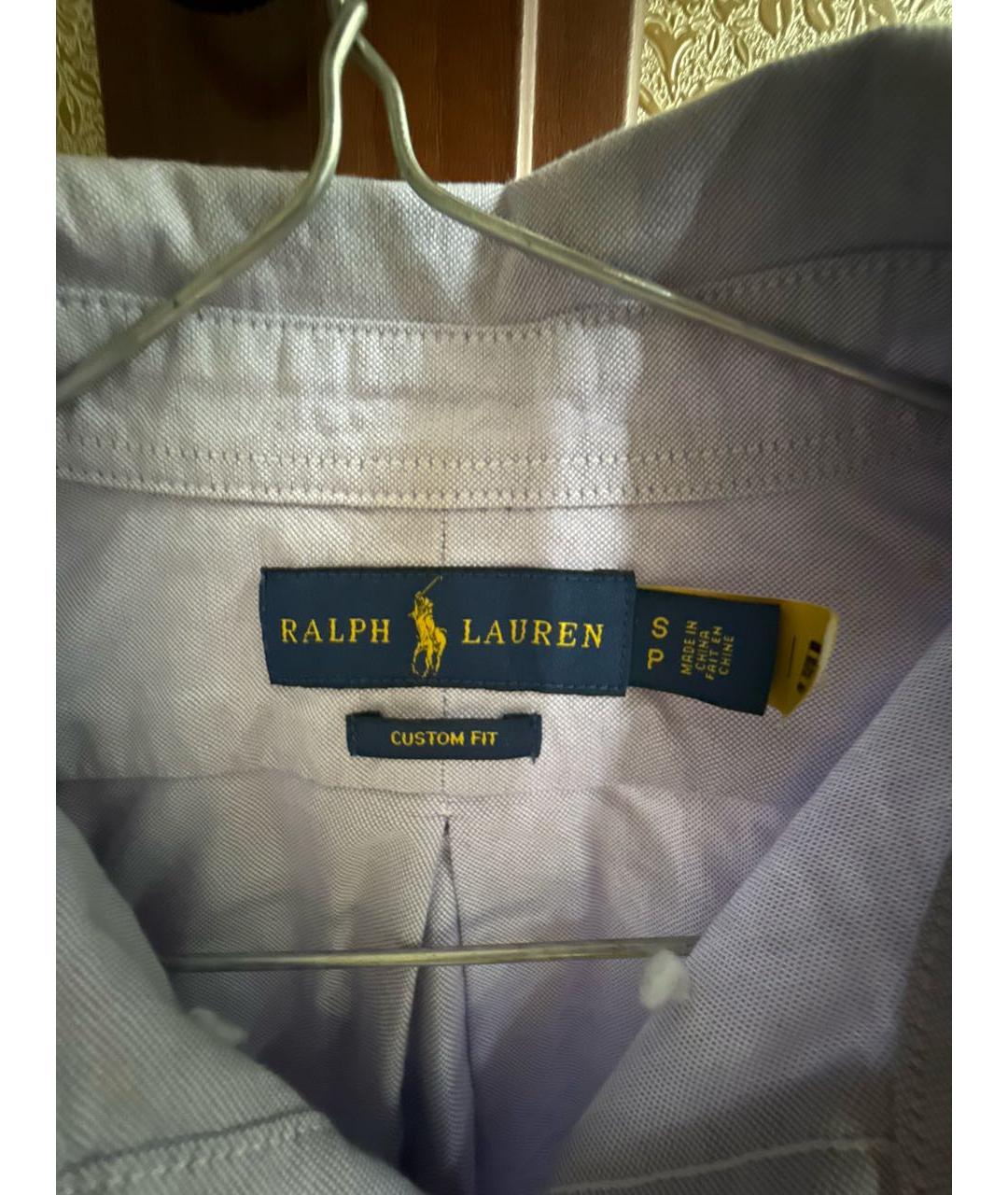 POLO RALPH LAUREN Фиолетовая хлопковая классическая рубашка, фото 3