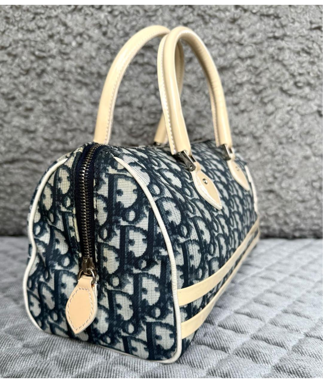 CHRISTIAN DIOR Темно-синяя сумка с короткими ручками, фото 2