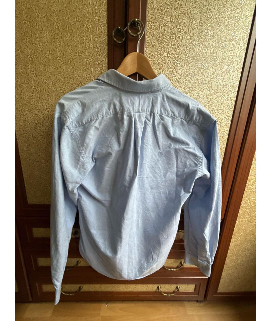 POLO RALPH LAUREN Голубая хлопковая классическая рубашка, фото 2