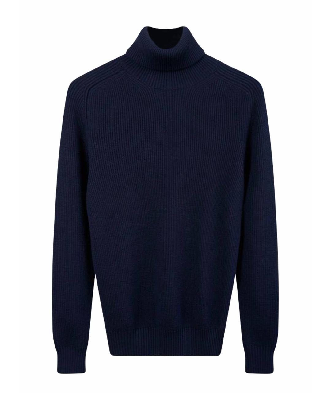 STONE ISLAND Темно-синий шерстяной джемпер / свитер, фото 1