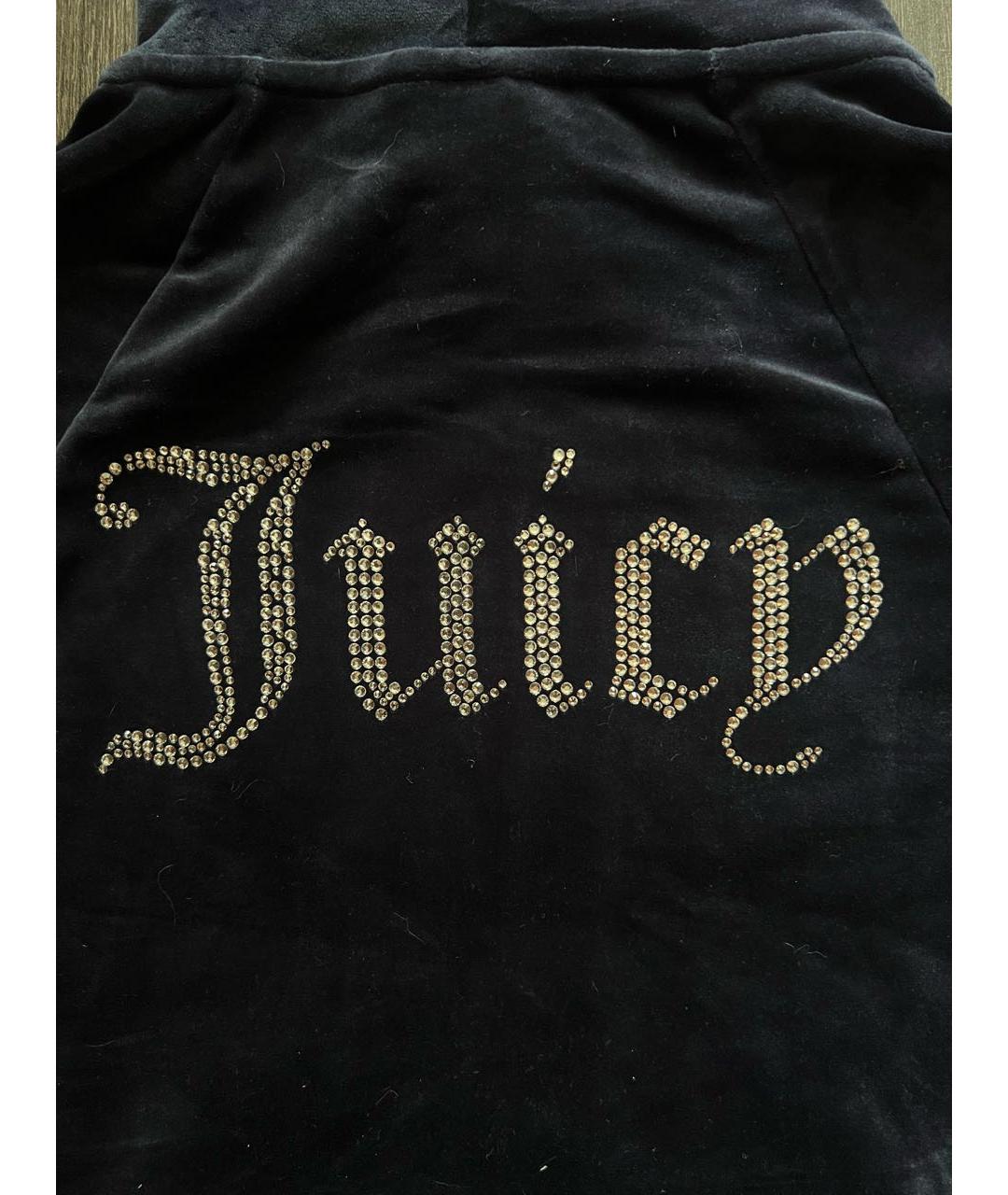 JUICY COUTURE Темно-синий велюровый костюм с брюками, фото 7