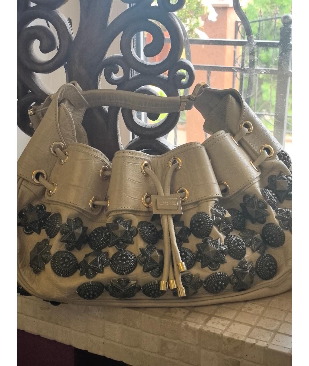 BURBERRY Бежевая кожаная сумка тоут, фото 3