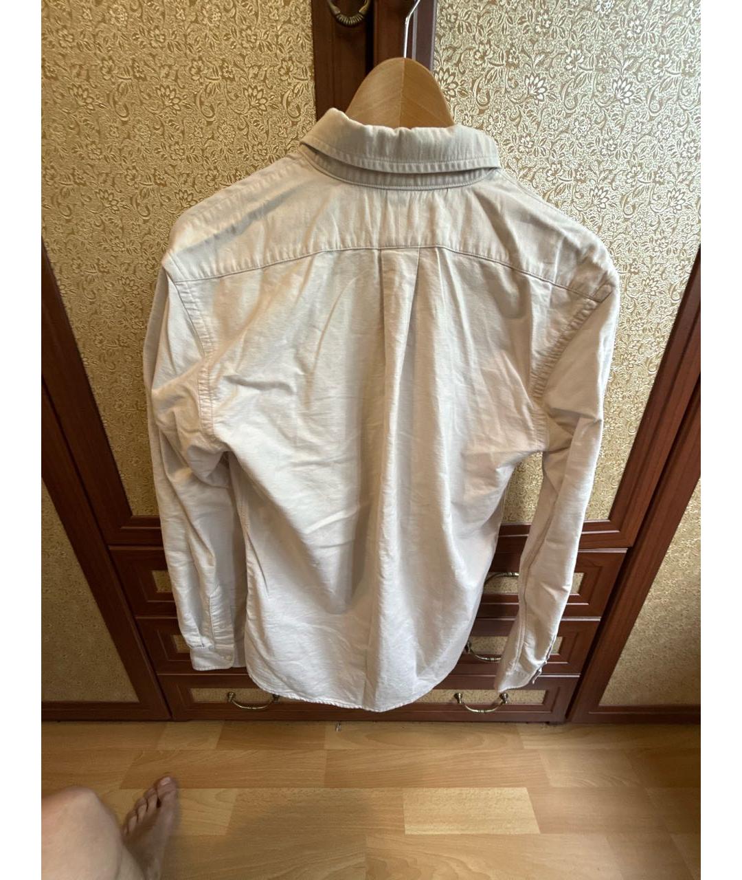 POLO RALPH LAUREN Бежевая хлопковая классическая рубашка, фото 2