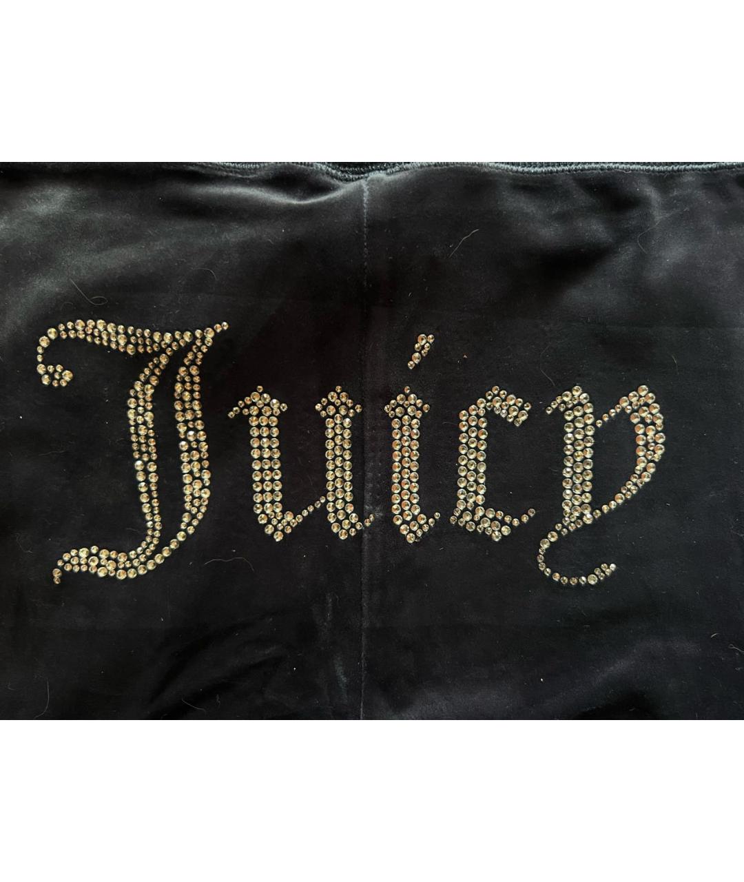 JUICY COUTURE Темно-синий велюровый костюм с брюками, фото 8