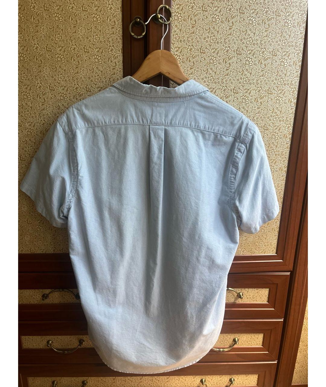POLO RALPH LAUREN Голубая хлопковая классическая рубашка, фото 2