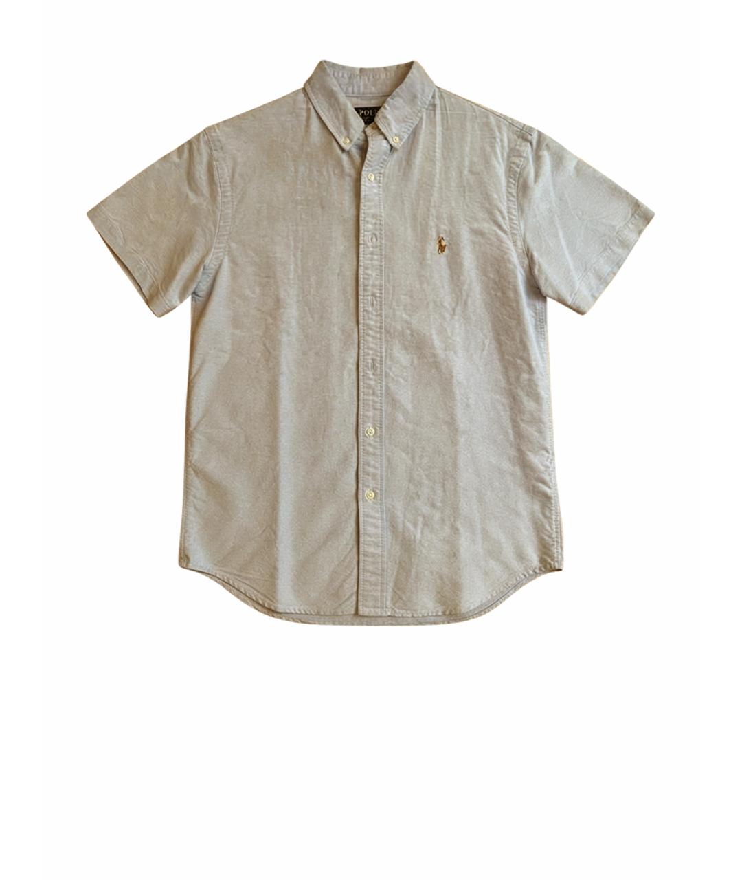 POLO RALPH LAUREN Голубая хлопковая классическая рубашка, фото 1