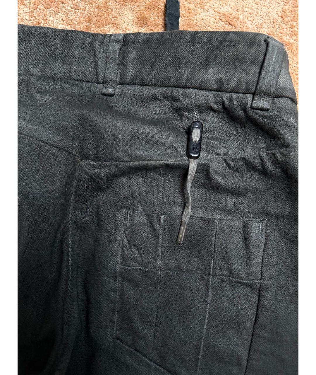 11 BY BORIS BIDJAN SABERI Хаки хлопковые повседневные брюки, фото 4