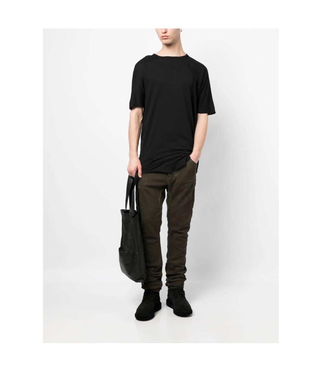 11 BY BORIS BIDJAN SABERI Хаки хлопковые повседневные брюки, фото 6