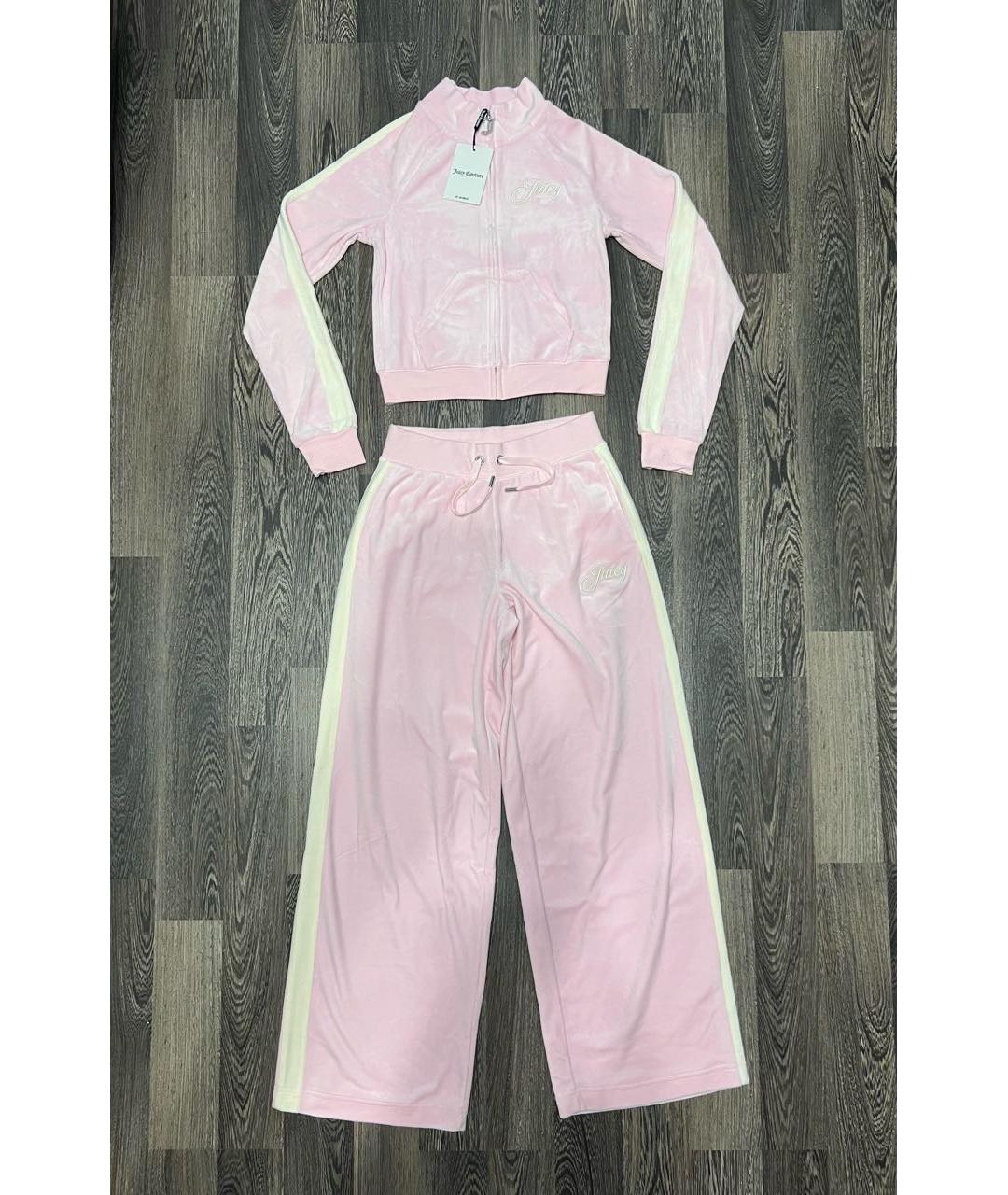 JUICY COUTURE Розовый хлопковый костюм с брюками, фото 9