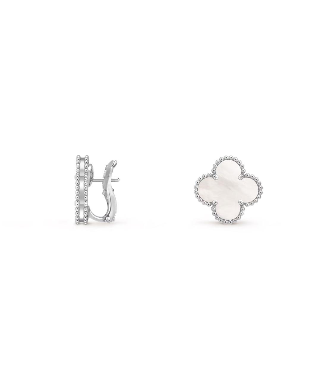 VAN CLEEF & ARPELS Серебряные серьги из белого золота, фото 5