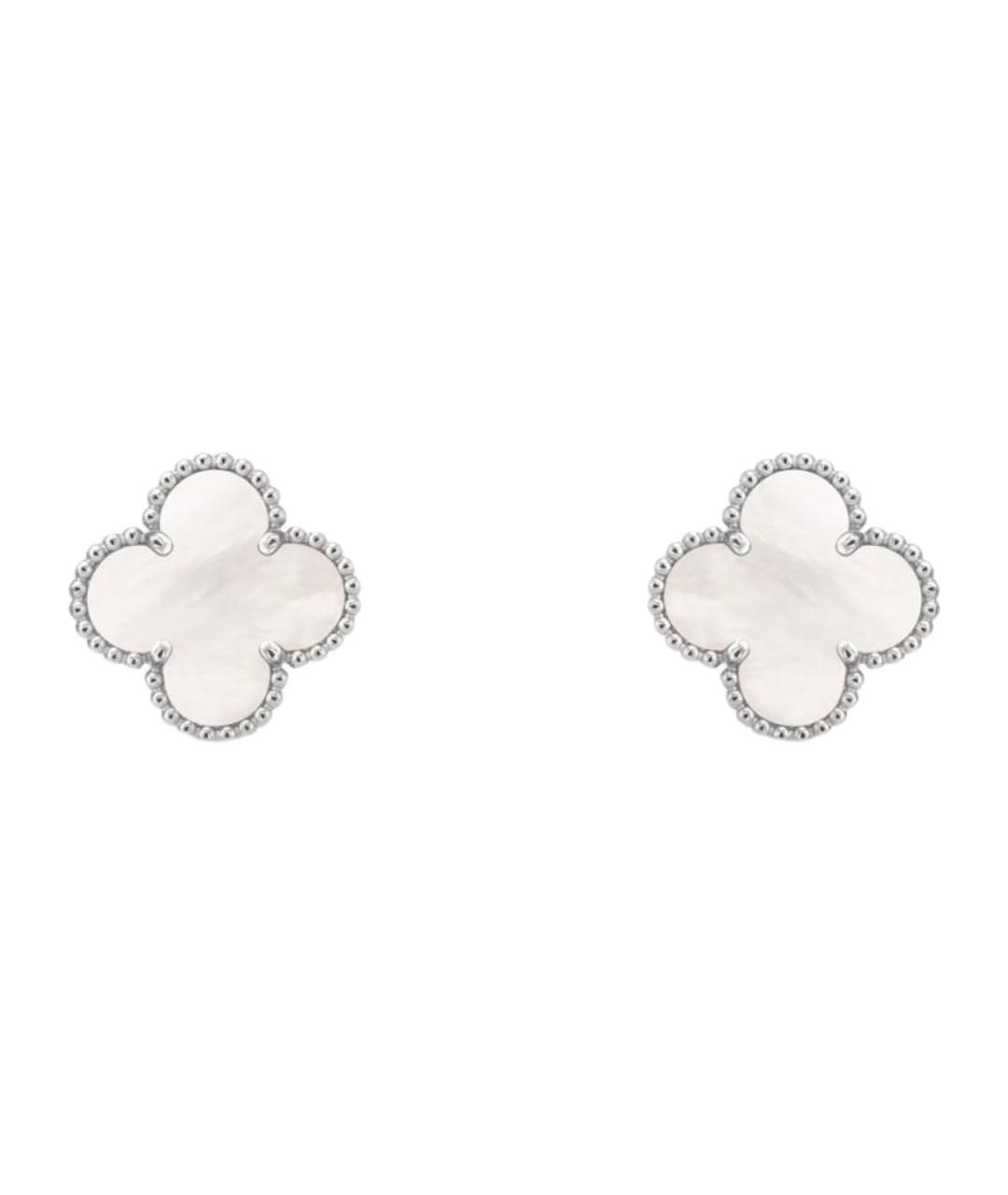 VAN CLEEF & ARPELS Серебряные серьги из белого золота, фото 1