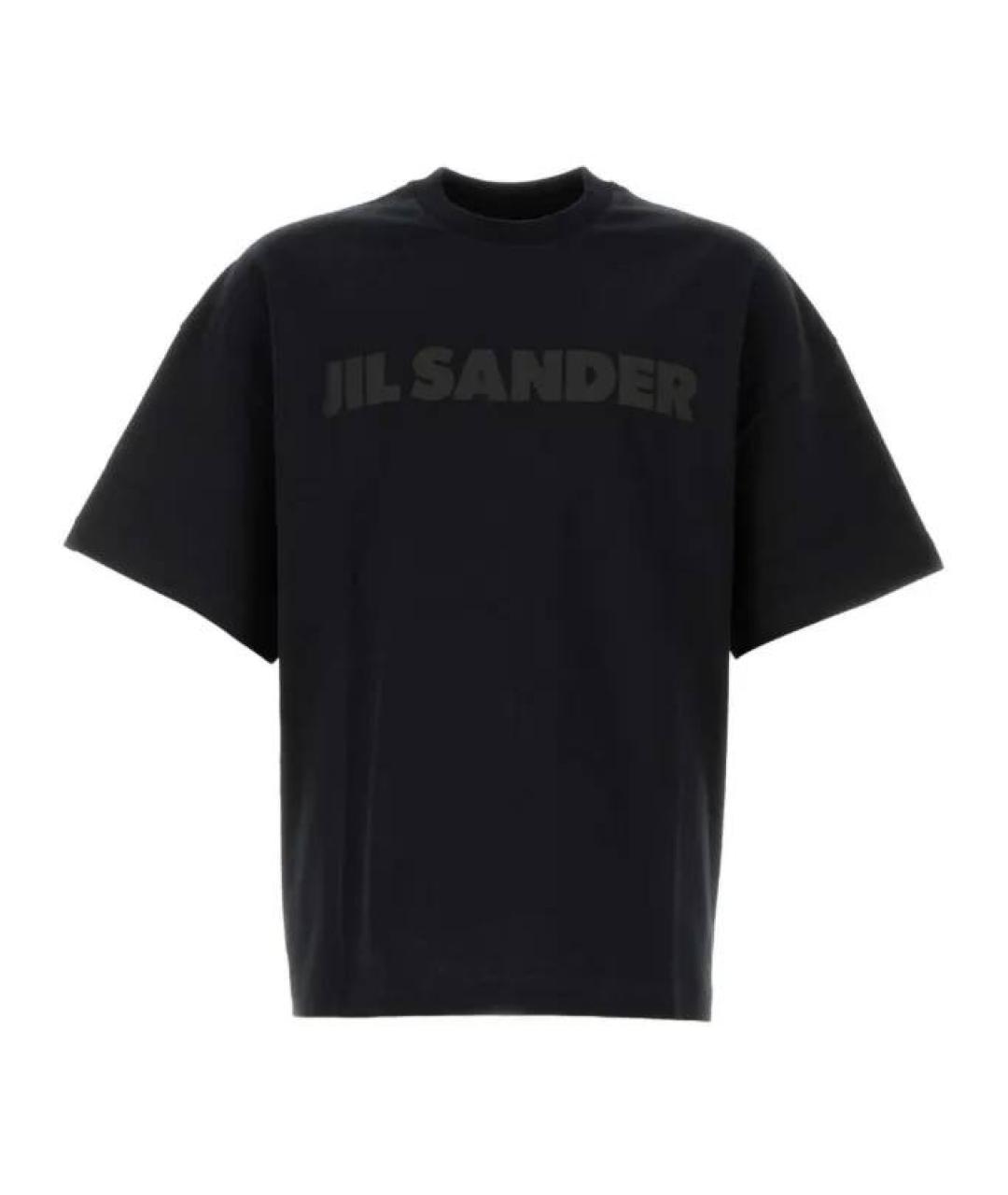 JIL SANDER Черная хлопковая футболка, фото 5