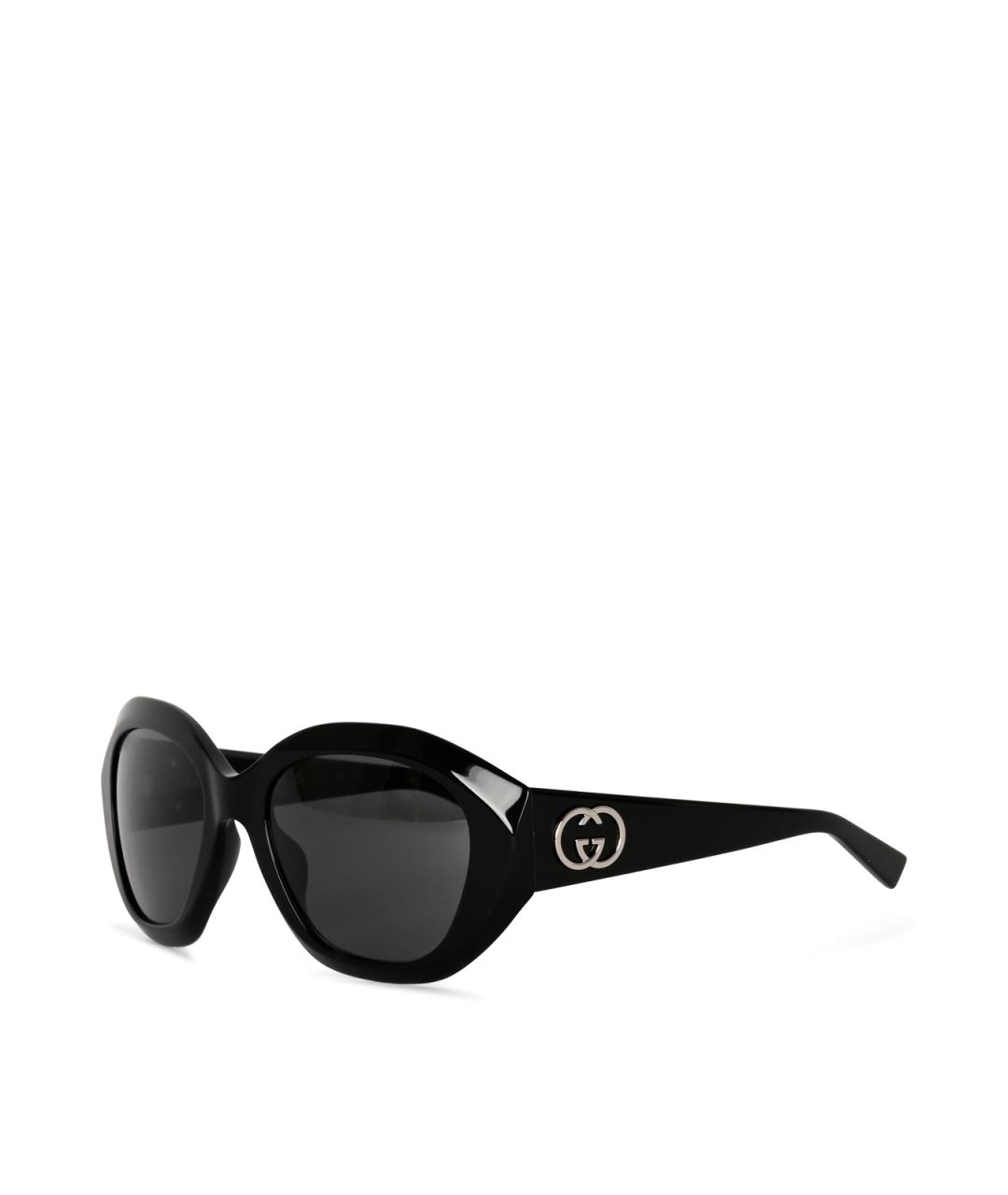 GUCCI Черные пластиковые солнцезащитные очки, фото 4