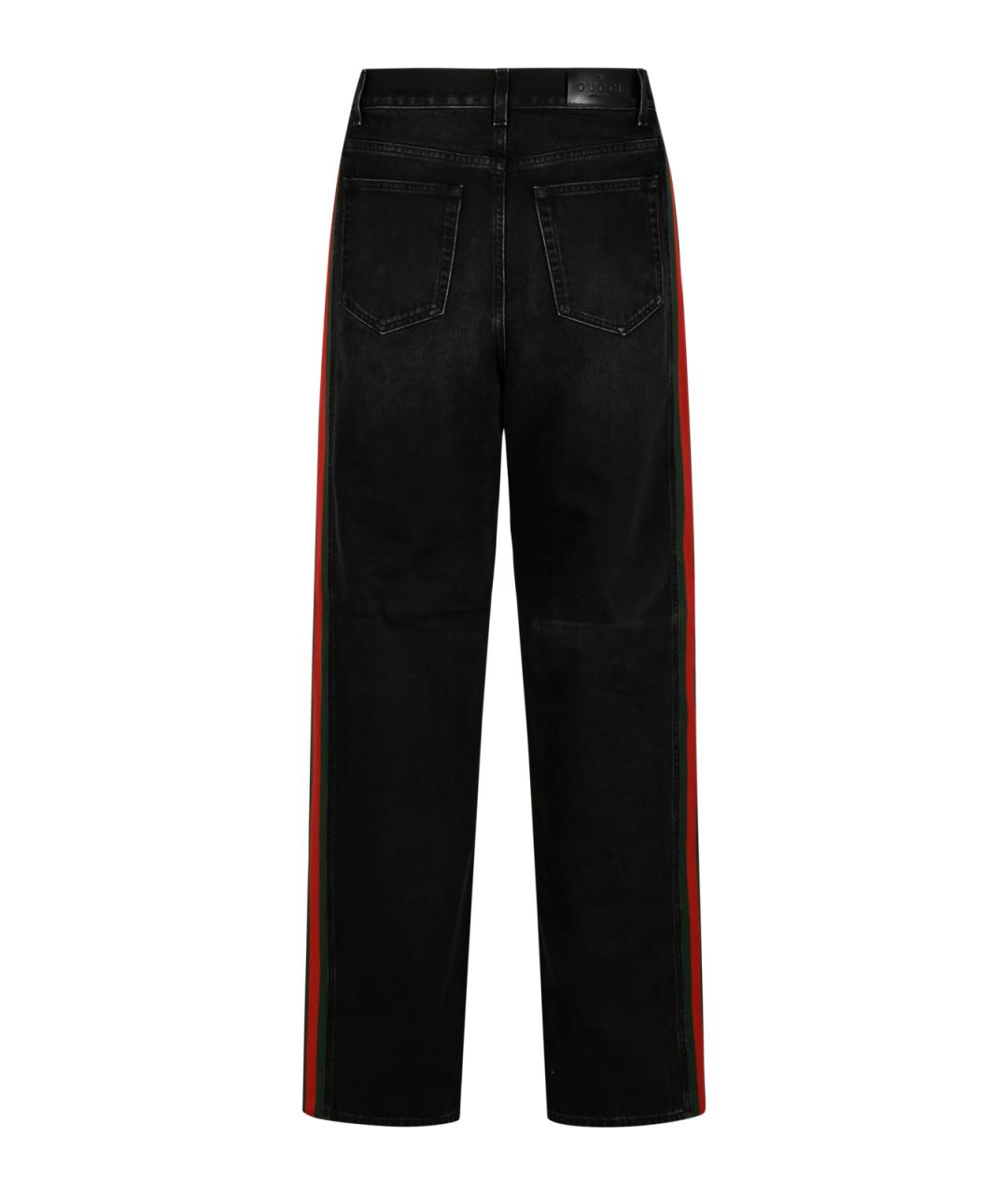 GUCCI Черные хлопковые прямые джинсы, фото 3