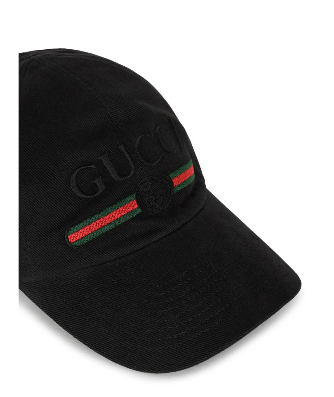 GUCCI Черная хлопковая кепка/бейсболка, фото 4