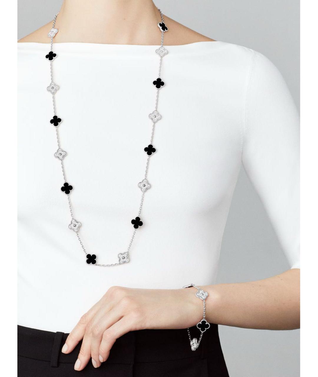 VAN CLEEF & ARPELS Серебряный браслет из белого золота, фото 2