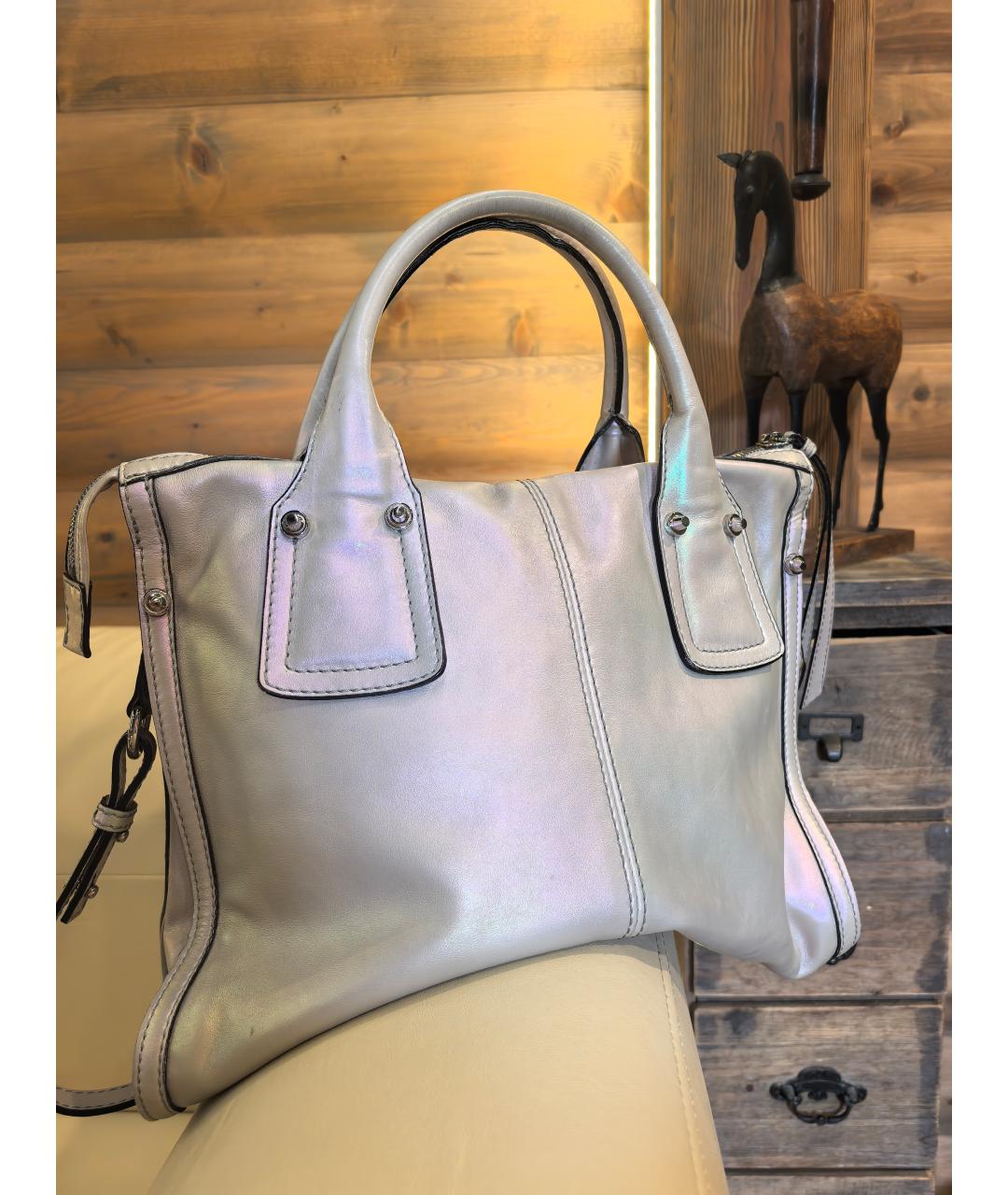 SPORTMAX Мульти кожаная сумка с короткими ручками, фото 6