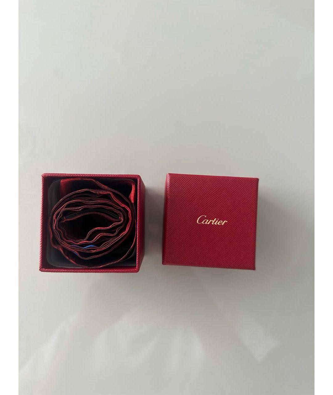 CARTIER Бордовый шелковый платок, фото 4