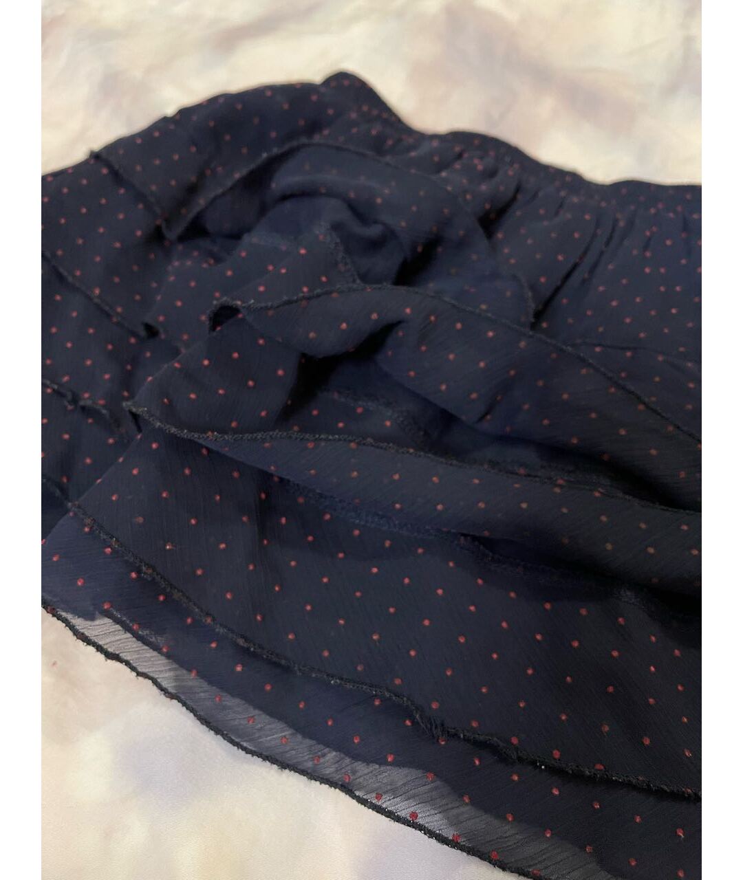 TRUSSARDI Темно-синяя полиэстеровая юбка, фото 3