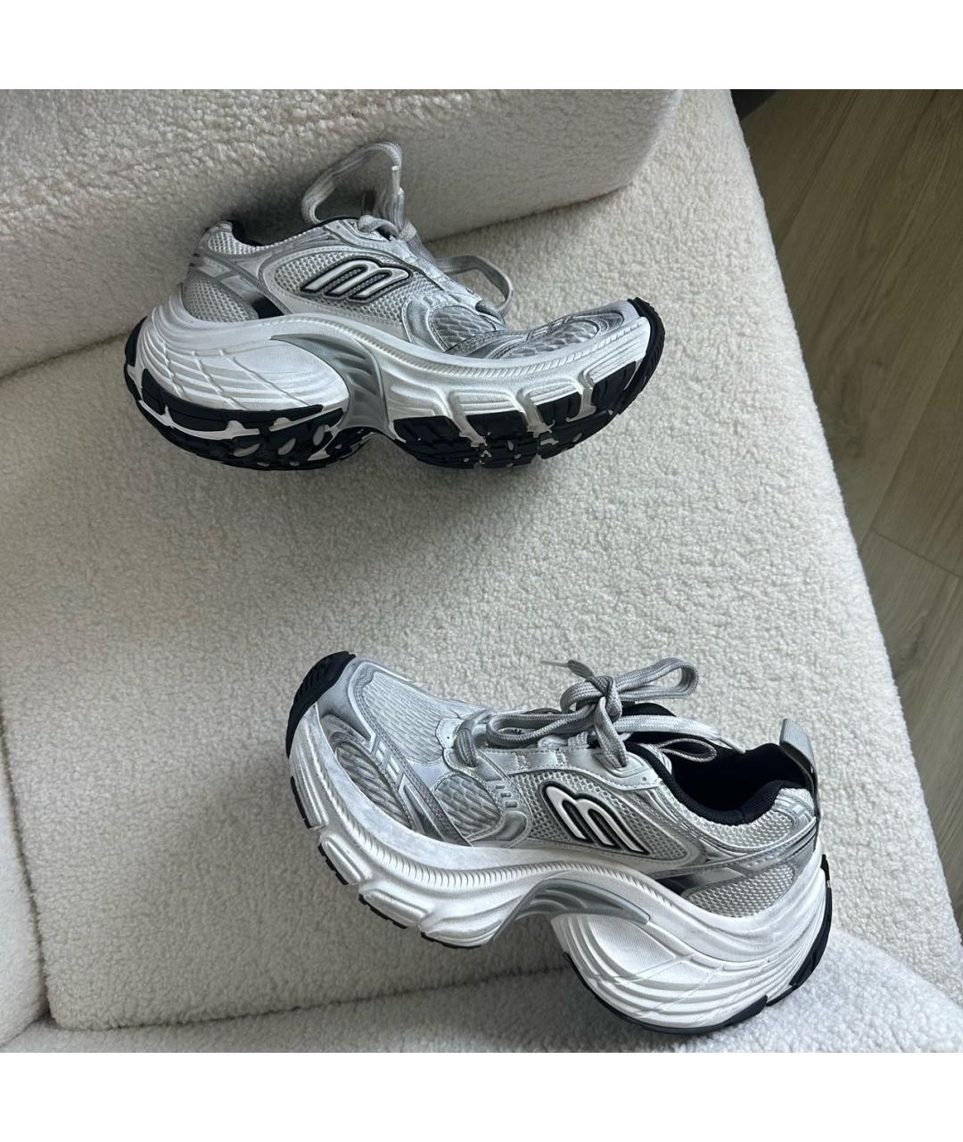 BALENCIAGA Серые кроссовки, фото 5