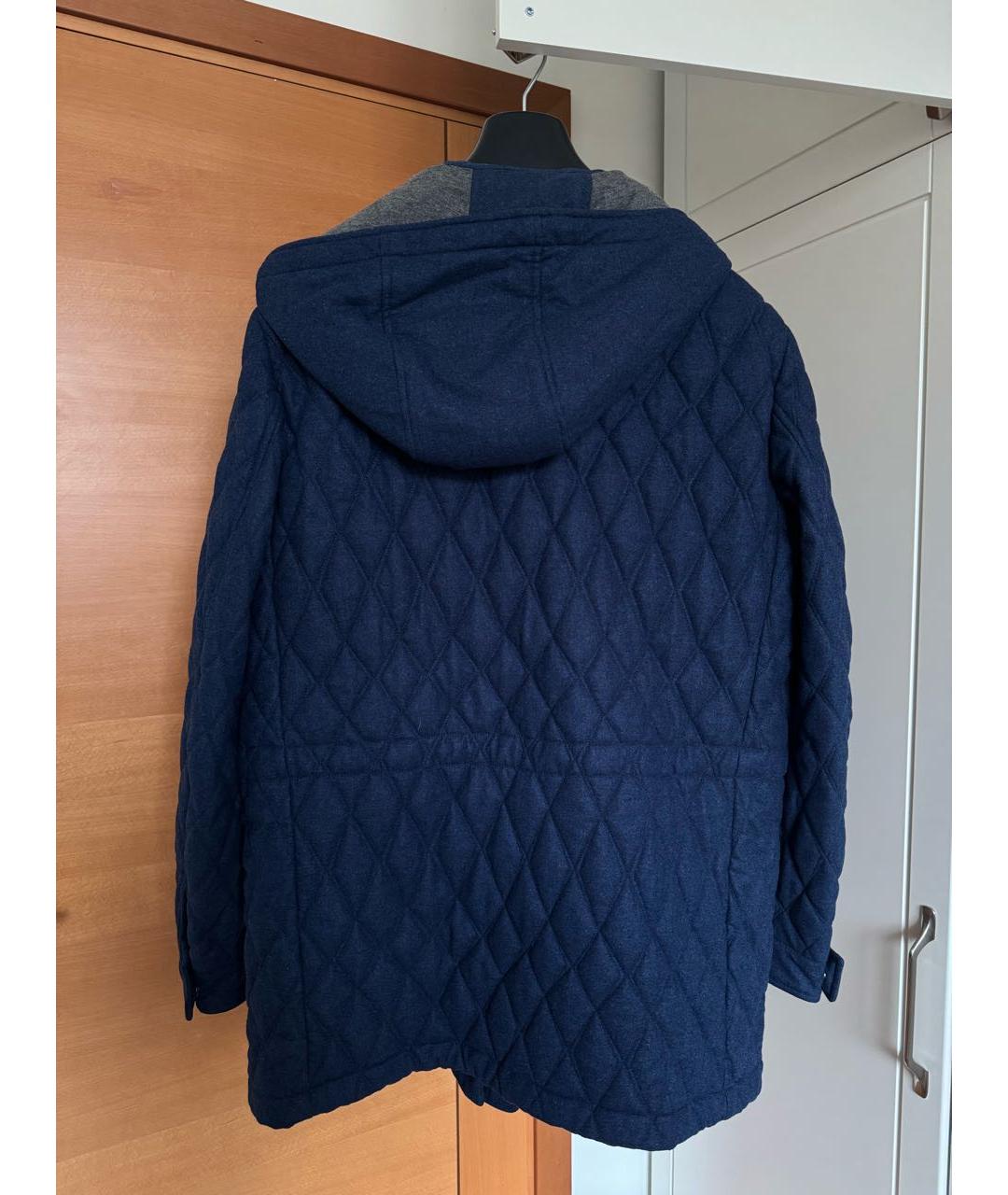 ZEGNA Темно-синяя шерстяная куртка, фото 2