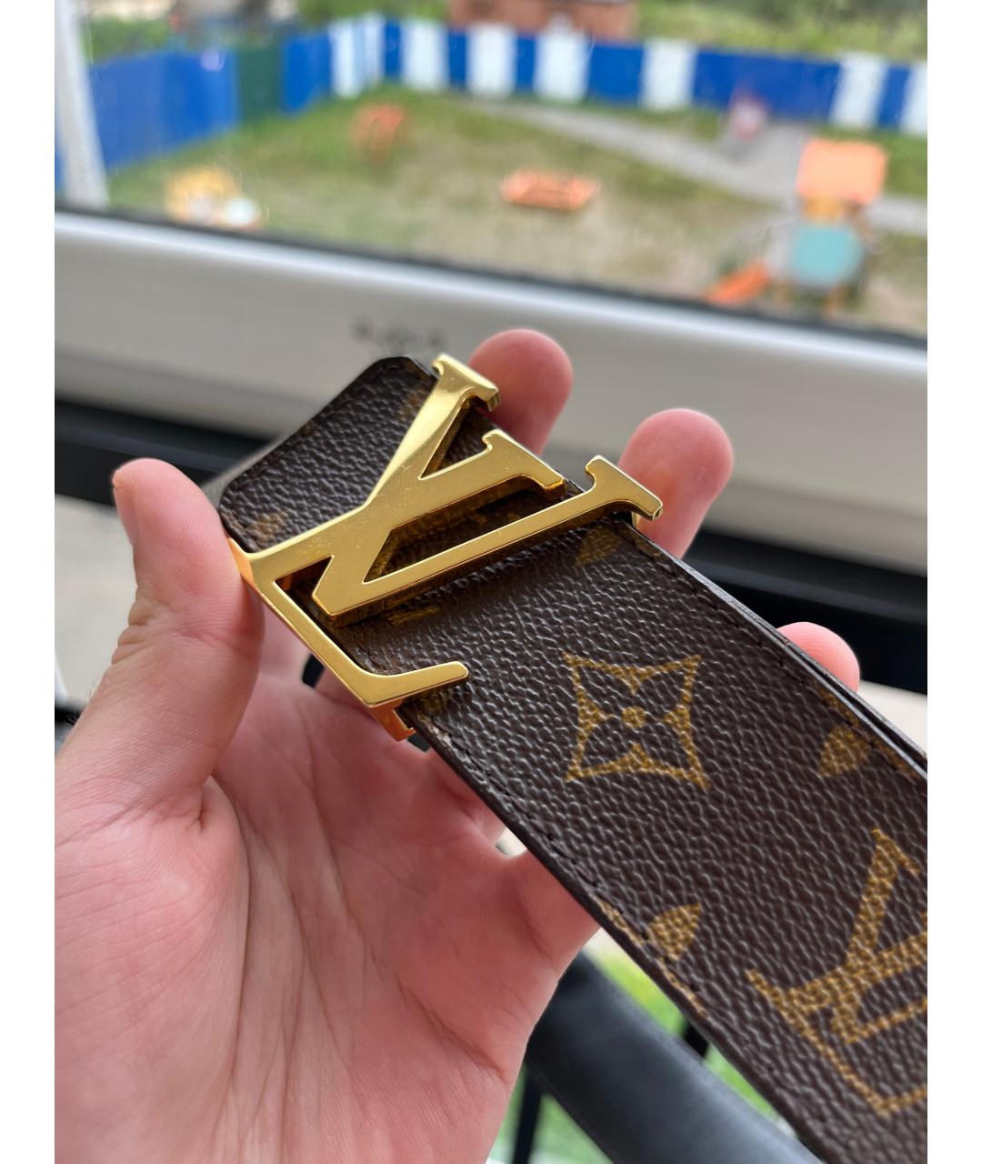 LOUIS VUITTON Коричневый ремень, фото 2