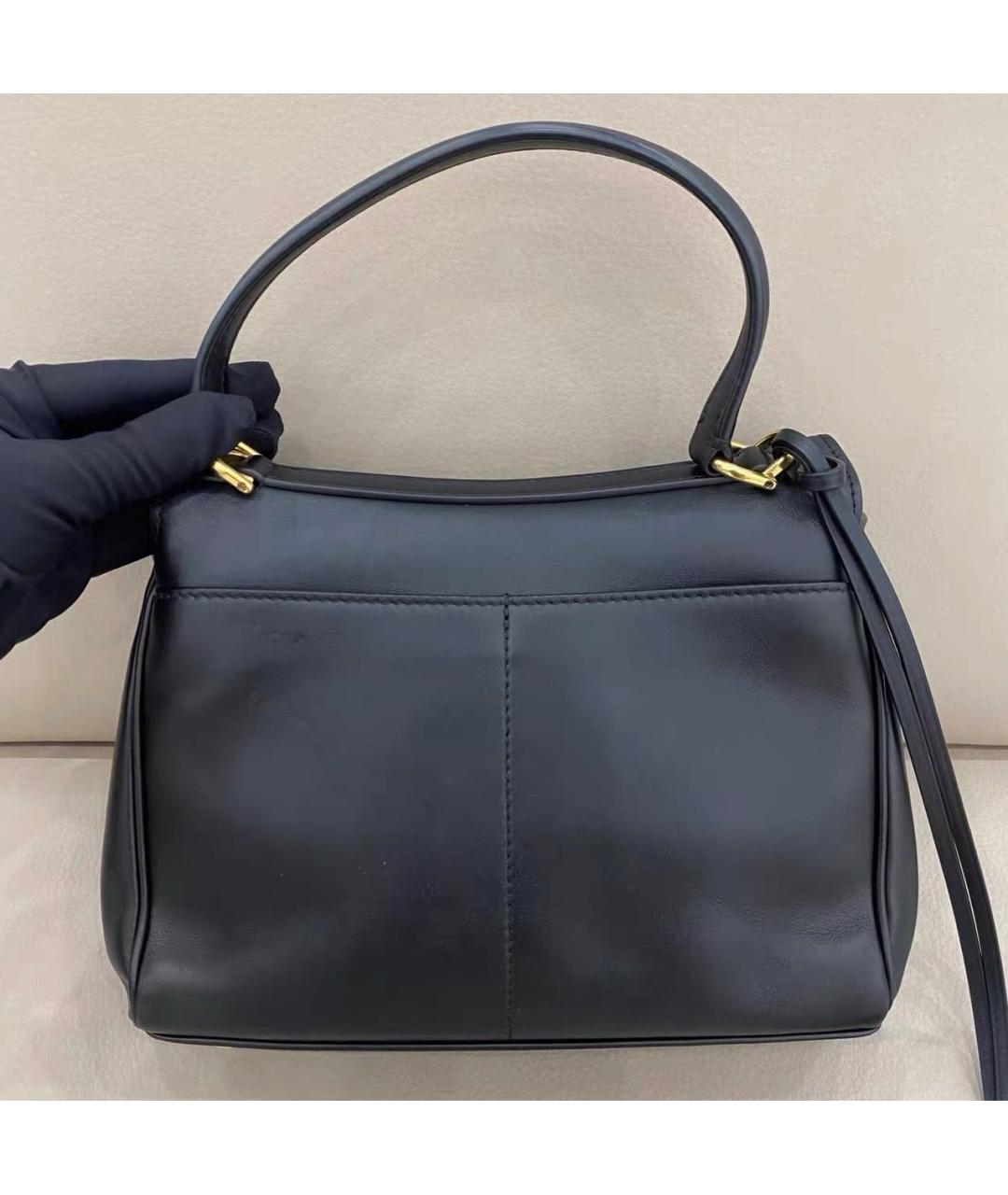 BALENCIAGA Черная кожаная сумка с короткими ручками, фото 4