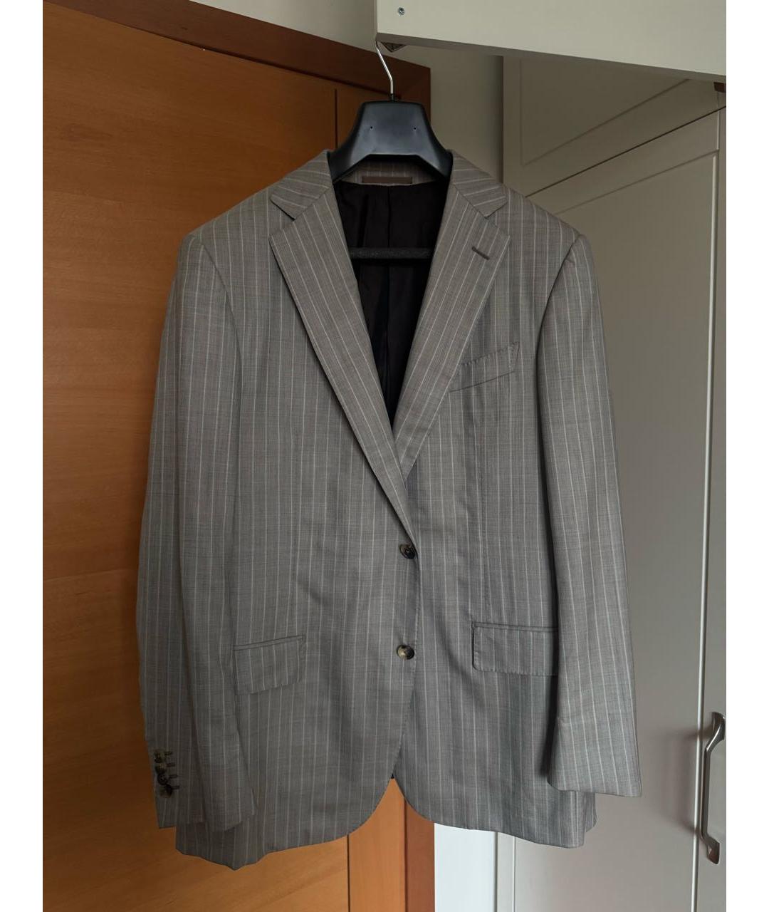 ZEGNA Серый классический костюм, фото 9