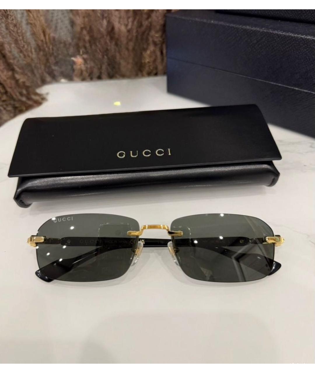 GUCCI Черные солнцезащитные очки, фото 2