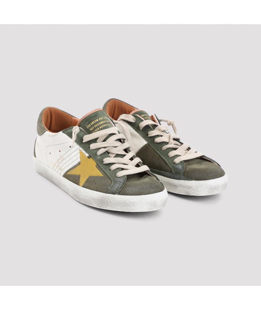GOLDEN GOOSE Мульти кожаные низкие кроссовки / кеды, фото 4