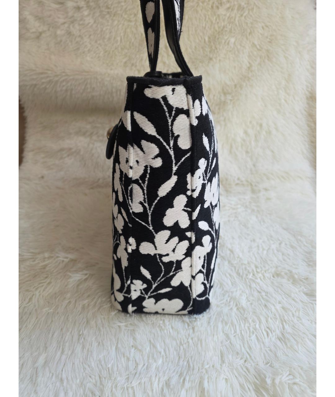 FURLA Черная тканевая сумка тоут, фото 8