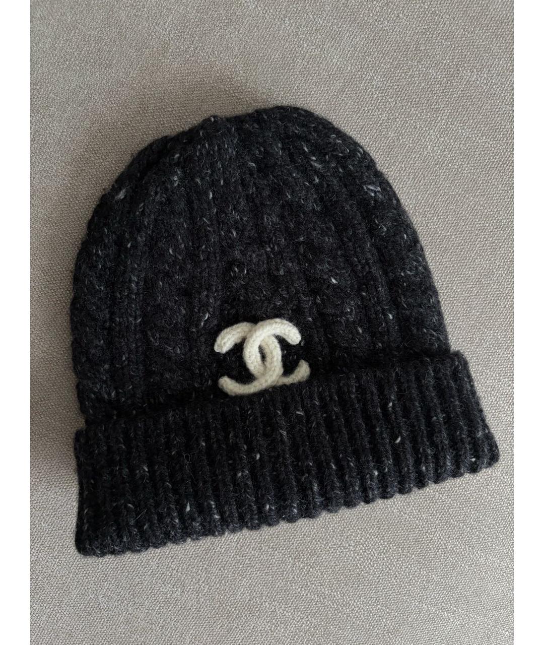 CHANEL Серая кашемировая шапка, фото 3