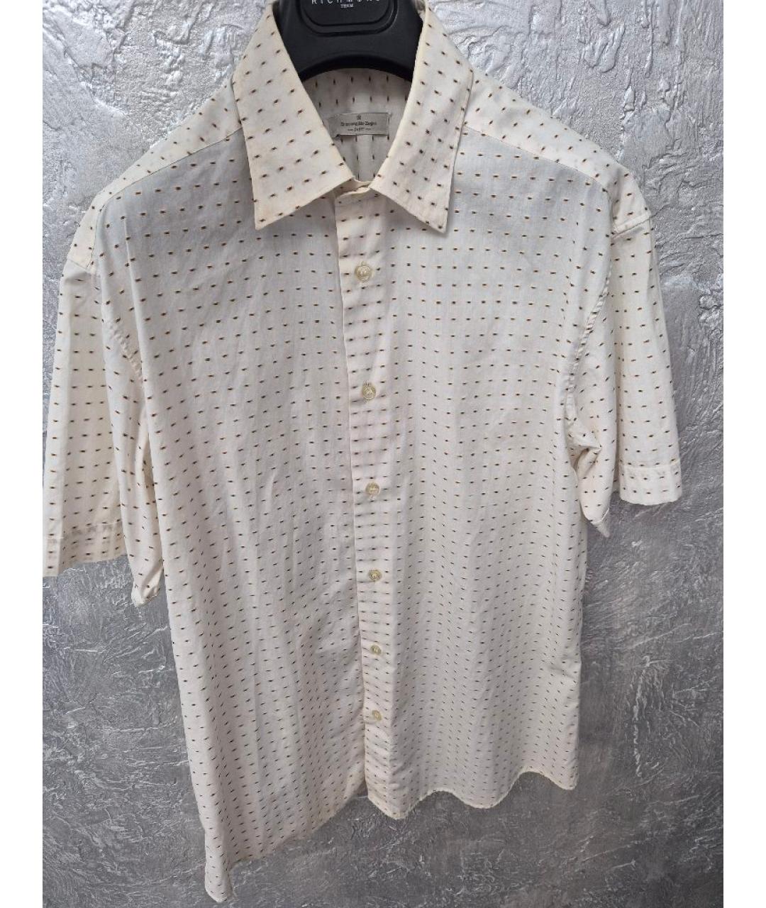 ERMENEGILDO ZEGNA XXX Белая хлопковая классическая рубашка, фото 5