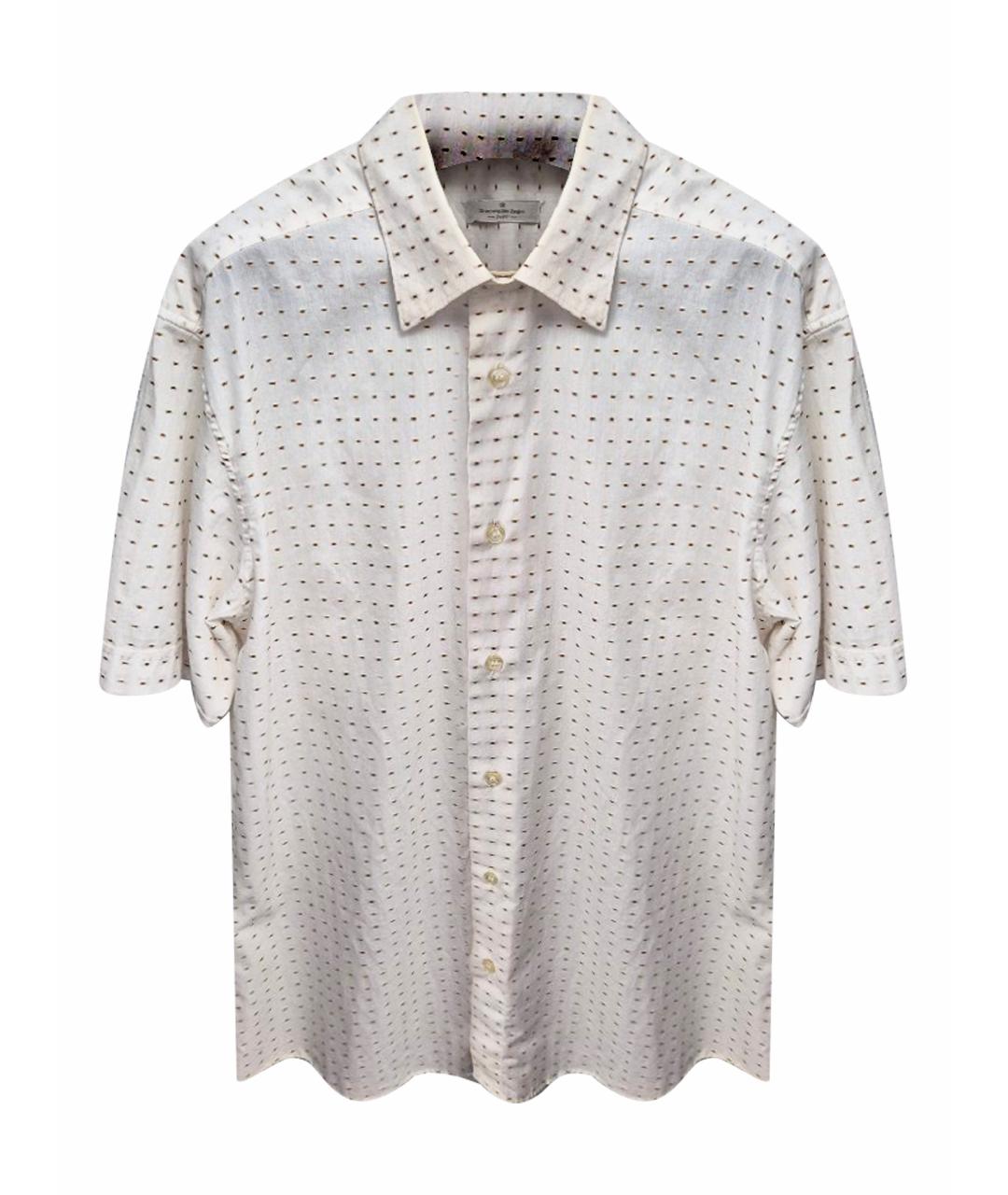 ERMENEGILDO ZEGNA XXX Белая хлопковая классическая рубашка, фото 1